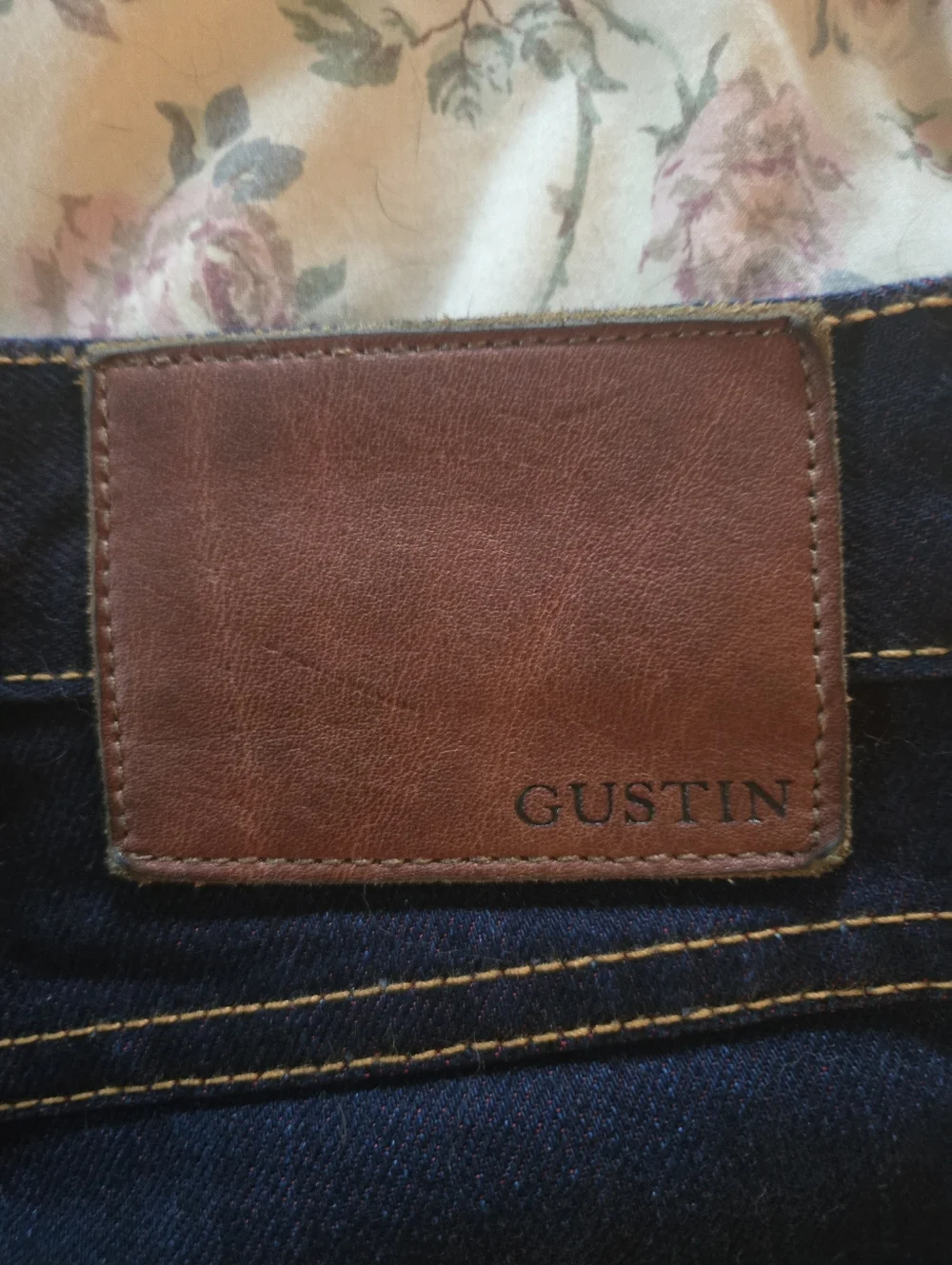 Gustin Men's Dark Indigo Straight Jeans